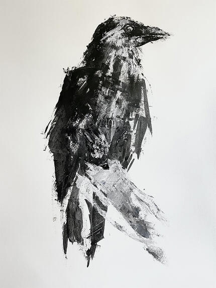 Acrylic (Putty Knife) on Paper