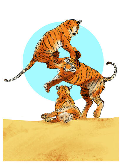 Ink (Ballpoint Pen) and Photoshop